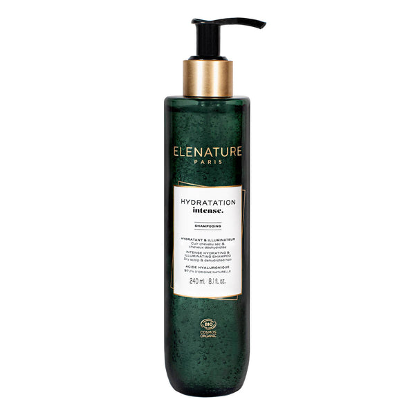shampooing hydratant et illuminateur, hydratation intense, elenature